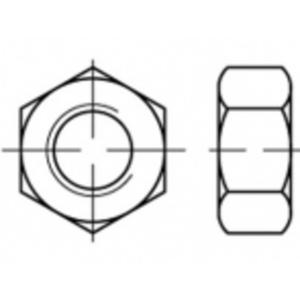 TOOLCRAFT TO-5416758 Zeskantmoeren M22 Staal Galvanisch verzinkt 50 stuk(s)