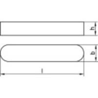 TOOLCRAFT 138628 Inlegspieën DIN 6885 Staal 50 stuk(s) - thumbnail