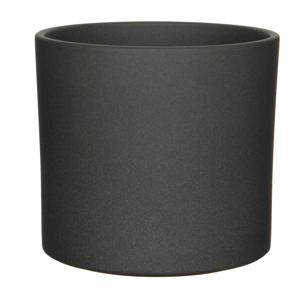 Mica Decorations Bloempot - grijs - mat - keramiek - 23 x 21 cm - plantenpotten
