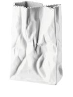 Rosenthal vase en porcelaine à design structuré 18 cm - Blanc