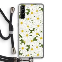 Summer Daisies: Samsung Galaxy S21 Plus Transparant Hoesje met koord