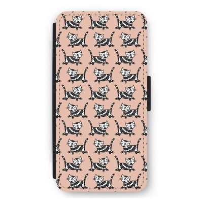 Zwarte poes: iPhone 12 Pro Max Flip Hoesje