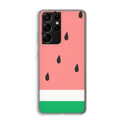 Watermeloen: Samsung Galaxy S21 Ultra Transparant Hoesje