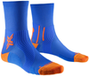 X-Socks XSRQPMS24M Run Perform Crew Sock - Blue/Orange - 42-44