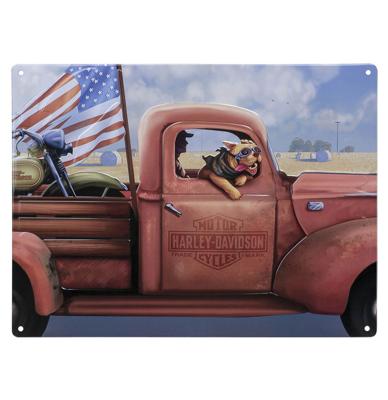 Harley-Davidson Joyride Dog Metalen Bord - 40 x 30cm