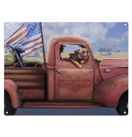 Harley-Davidson Joyride Dog Metalen Bord - 40 x 30cm