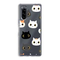 Katten: Sony Xperia 5 Transparant Hoesje Katten: Sony Xperia 5 Transparant Hoesje