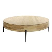 Giga Meubel - Salontafel Rond Ø120cm - Naturel Acaciahout - Bulky - thumbnail