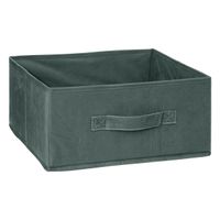 Opbergmand/kastmand - 14 liter - groen - 31 x 31 x 15 cm