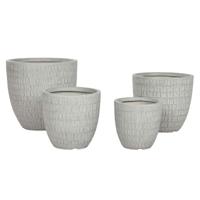 Grondlegger Home ESPRIT Grijs Magnesium 44 x 44 x 43 cm (4 Stuks)