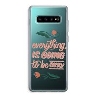 Optimistic flower girl: Samsung Galaxy S10 Plus Transparant Hoesje