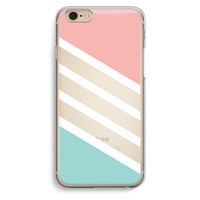 Strepen pastel: iPhone 6 / 6S Transparant Hoesje