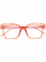 Kuboraum lunettes de vue à monture transparente - Orange