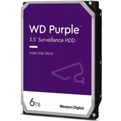 WD HDD 3.5 6TB S-ATA3 256MB WD63PURZ Purple