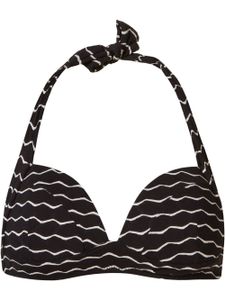 Amir Slama striped bikini top - Noir