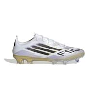adidas F50 Pro Gras Voetbalschoenen (FG) Wit Zwart Goud