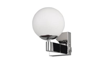 Trio WandlampKula chroom armatuur met wit glas - 284270106