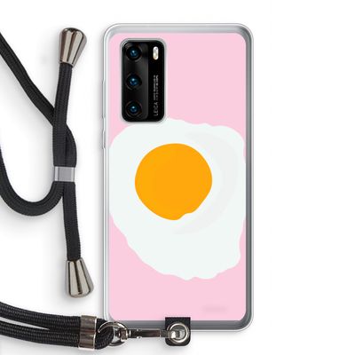 Sunny side up: Huawei P40 Transparant Hoesje met koord