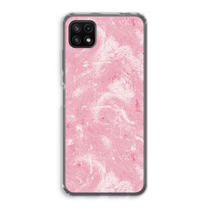 Abstract Painting Pink: Samsung Galaxy A22 5G Transparant Hoesje