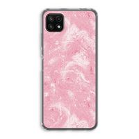 Abstract Painting Pink: Samsung Galaxy A22 5G Transparant Hoesje