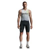 2XU Light speed react trisuit korte mouw Cool Matcha/India Ink heren