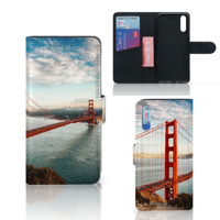 Huawei P20 | Flip Cover | Golden Gate Bridge