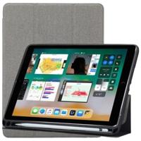 Doek textuur patroon horizontale Flip lederen case voor iPad Pro 10 5 inch met drie-vouwen houder & pen sleuven (grijs)