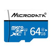 MICROGEGEVENS 64GB TF (Micro SD) geheugenkaart hoge snelheid U1 zwarte lijn blauw en wit