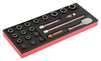 Bahco Foaminlay Fit&Go 1/3 met doppen en toebehoren 1/2" - 21-delig - FF1E2202