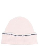 Barrie bonnet en cachemire à design nervuré - Rose