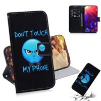 Woede patroon gekleurde tekening horizontale Flip lederen case voor Huawei Honor View 20 met houder & card slots & portemonnee