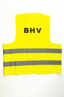 Fixfirst veiligheidsvest, geel, XL (volwassen), met opdruk BHV