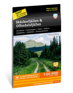 Wandelkaart Fjällkartor 1:50.000 Skäckerfjällen - Offerdalsfjällen | Z