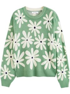 Chinti & Parker pull Daisy en maille intarsia - Vert