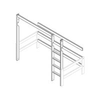 Lifetime lange delen en rechte trap voor hoogslaper