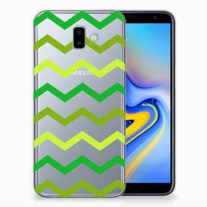 Samsung Galaxy J6 Plus (2018) TPU bumper Zigzag Groen