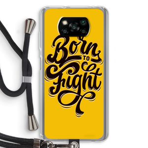 Born to Fight: Xiaomi Poco X3 NFC Transparant Hoesje met koord