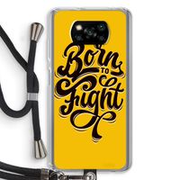 Born to Fight: Xiaomi Poco X3 NFC Transparant Hoesje met koord