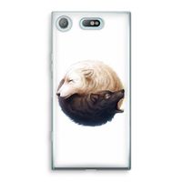 Yin Yang Wolves: Sony Xperia XZ1 Compact Transparant Hoesje