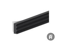 Ellen Tochtband k-profiel - zwart - 9x3mm - 7.5m