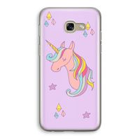 Roze eenhoorn: Samsung Galaxy A5 (2017) Transparant Hoesje