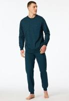 Schiesser Schiesser Heren Pyjama Long petrol 181156 52/L