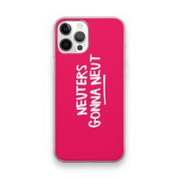 Neuters (roze): iPhone 12 Pro Max Transparant Hoesje