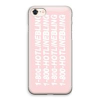 Hotline bling pink: iPhone 8 Transparant Hoesje