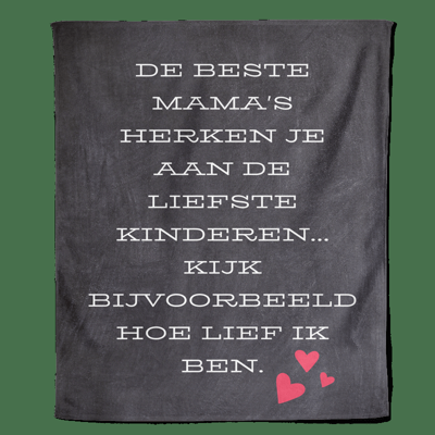 Fleecedeken Moederdag - Beste Mama - Pillow Buddies