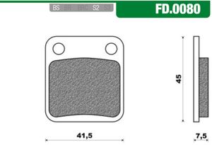 Newfren Remblokset FD0080