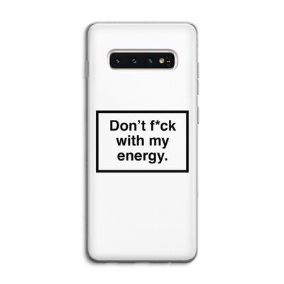 My energy: Samsung Galaxy S10 4G Transparant Hoesje