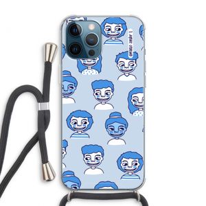 Gezichtjes: iPhone 12 Pro Max Transparant Hoesje met koord
