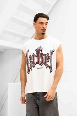 Label Garment Raw Sleeveless Shirt Heren Wit - Maat S - Kleur: Wit | Soccerfanshop