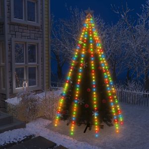 VidaXL Kerstboomverlichting met 400 led&apos;s meerkleurig net 400 cm